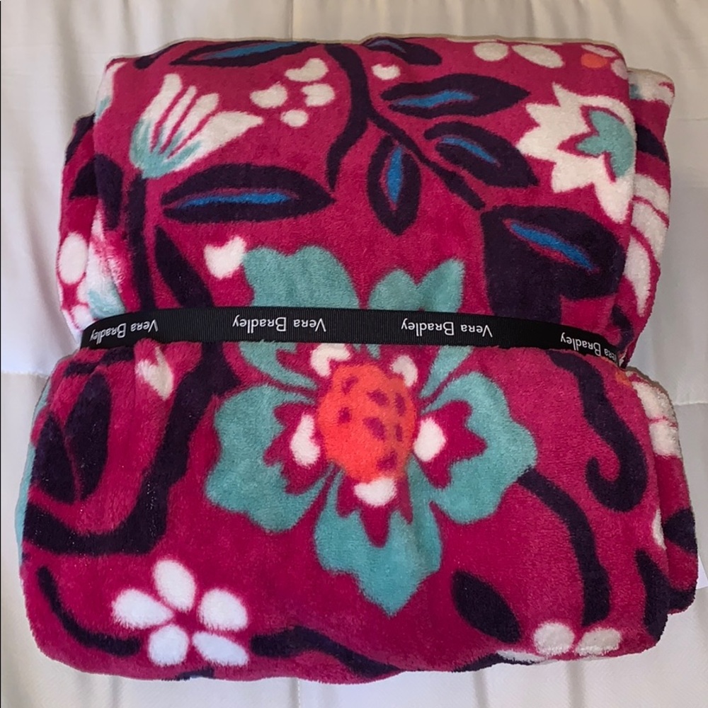 Vera Bradley Bloom Berry Throw Blanket